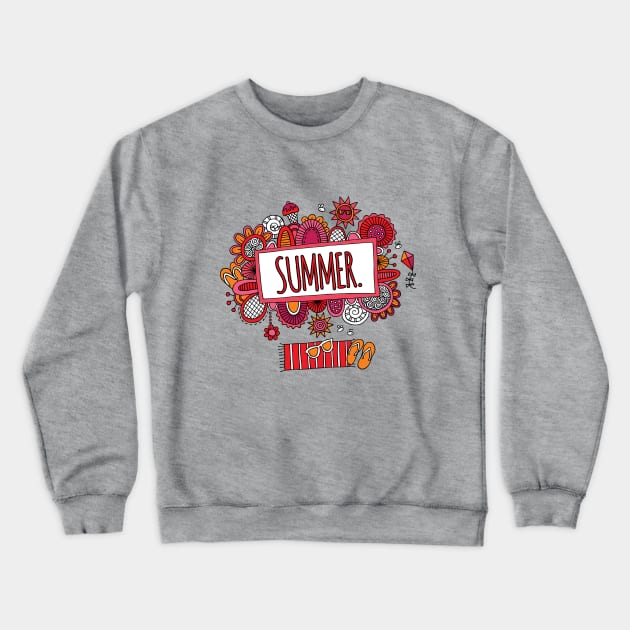 Summer Days Crewneck Sweatshirt by Tazi